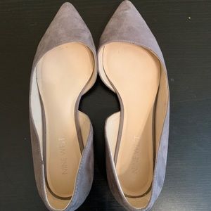 Gray Suede Flats